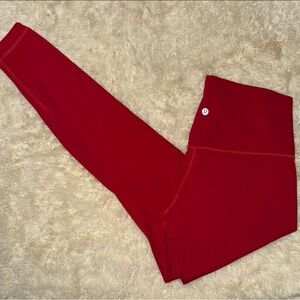Lululemon Align Dark Red leggings size 8 28” length